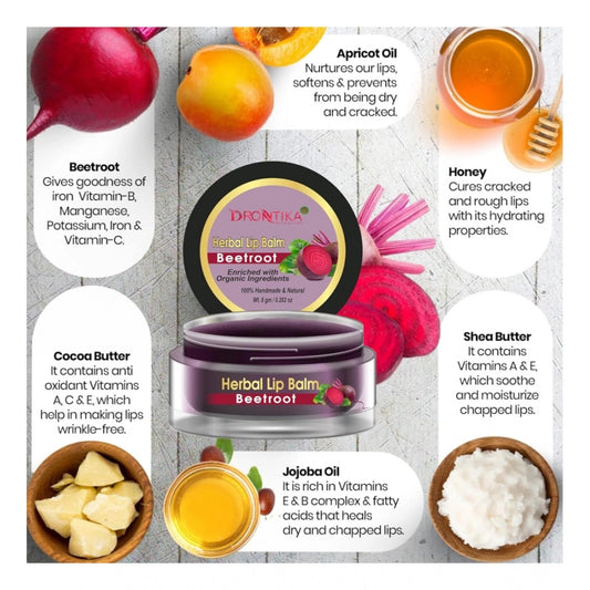 Generic Unisex Herbal Dark And Chapped Lips Beetroot Lip Balm Pack Of 2 (20gm)