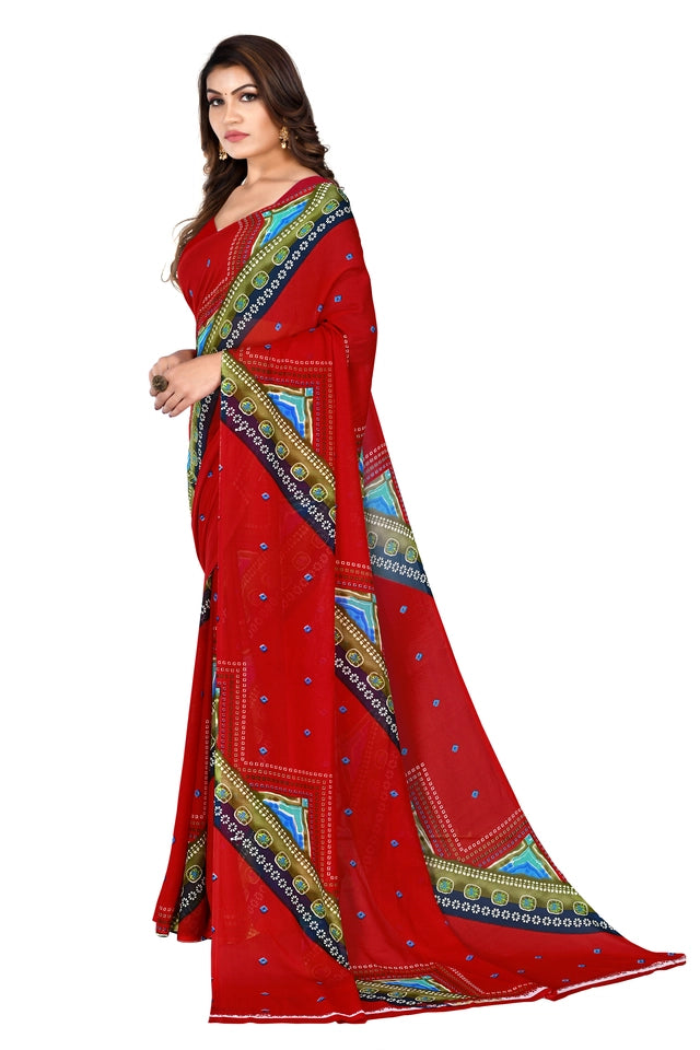 Bandhani Pure Georgette Bandhani Saree