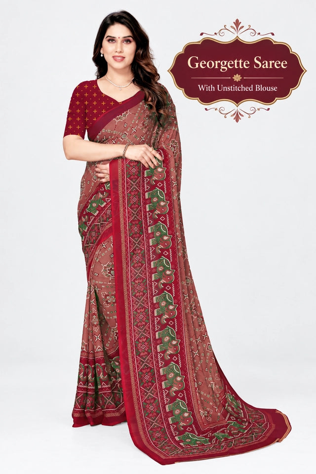Aarika Saree Printed Daily Wear Georgette Saree